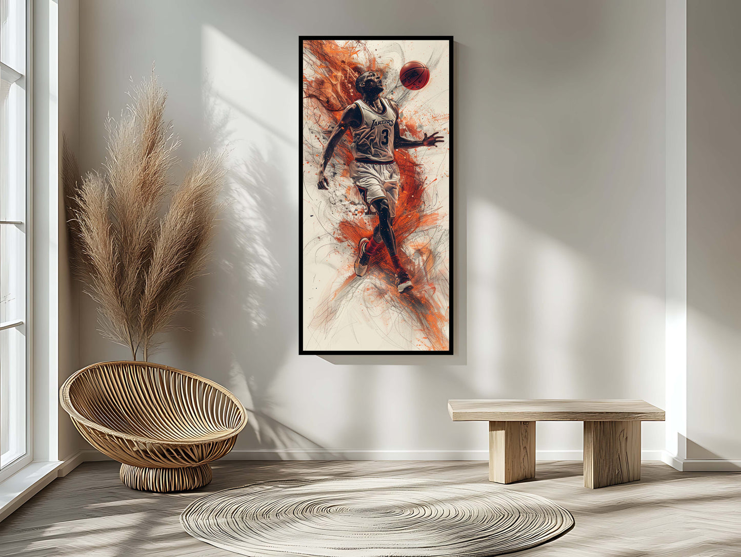 Basketball Urban Art Print