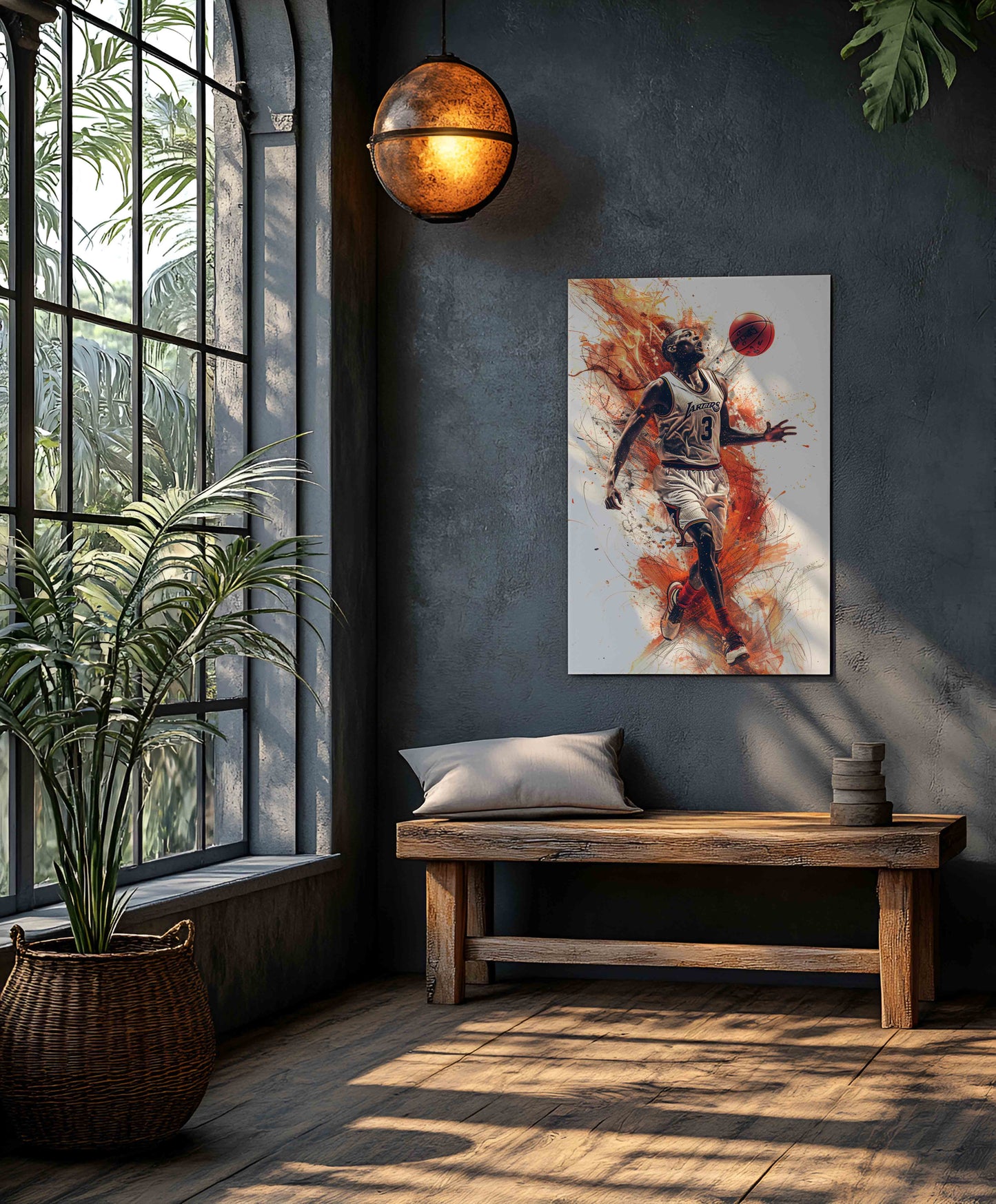 Basketball Urban Art Print