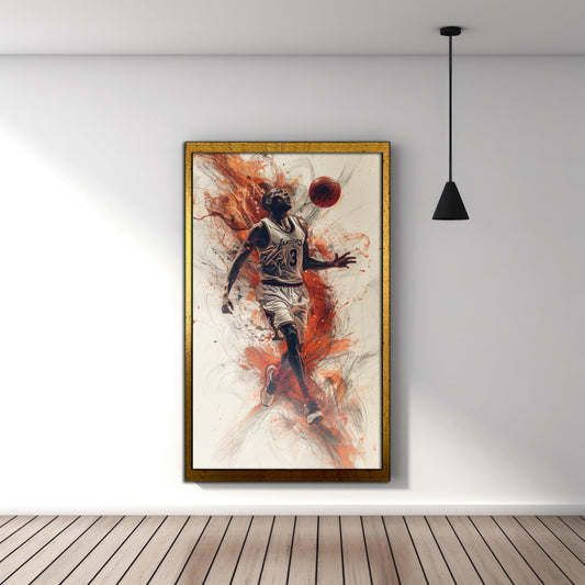 Basketball Urban Art Print