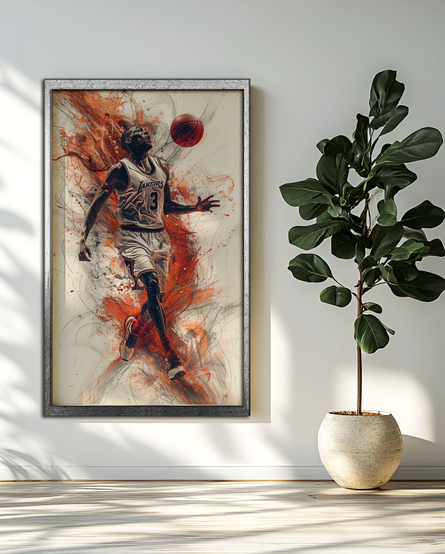 Basketball Urban Art Print