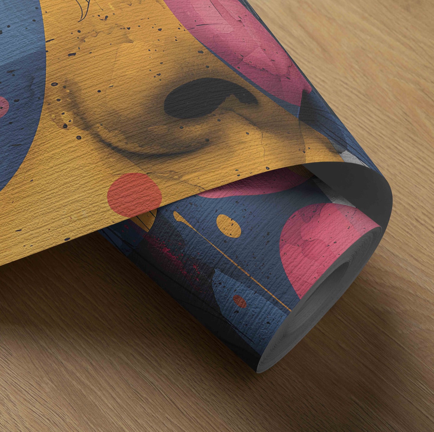 Vibrant Abstract Pop Art Portrait Print - Colorful Geometric Face