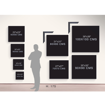 Soul Bond | Vibrant Impasto Woman and Cat Split Portrait Canvas Art