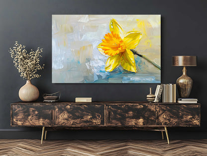 Spring Floral Wall Decor, Palette Knife Botanical Art