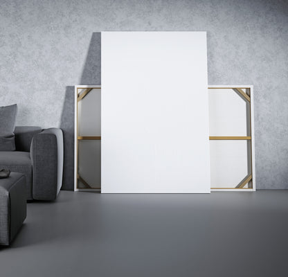 "The Maverick" | Abstract White Crow Modern Canvas Art