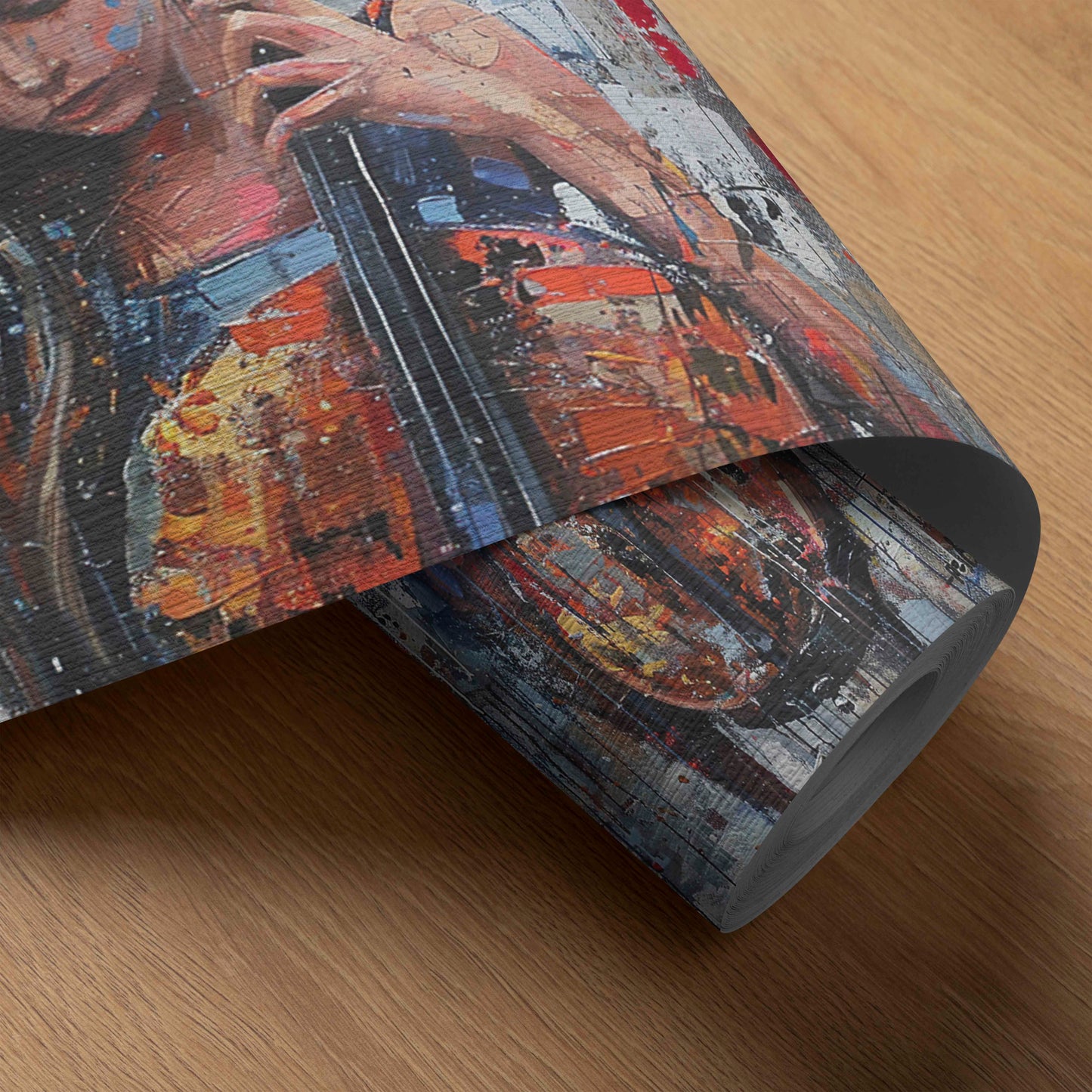 "The Cellist's Passion" - Contemporary Abstract Cello Painting