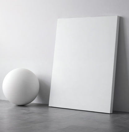 "The Maverick" | Abstract White Crow Modern Canvas Art